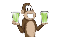 Monkey Dancing Sticker by Tropical Banana