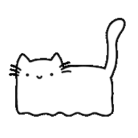 Ghost Cat Sticker