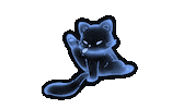 Happy Blue Cat Sticker