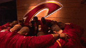 cleveland cavaliers huddle GIF by NBA