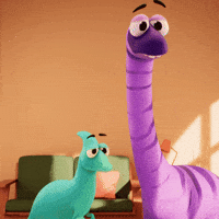 3D Wow GIF by Claynosaurz