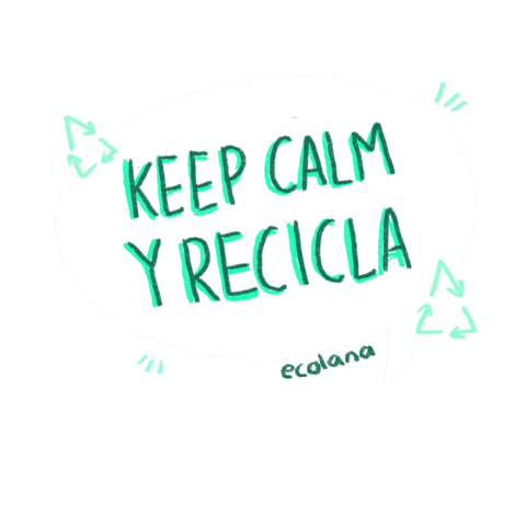 ecolanamx talk recycle reuse zerowaste Sticker