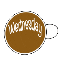 Wednesday Morning Coffee Sticker