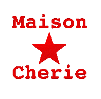 maisoncherie logo 3d red star Sticker