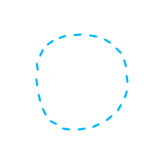 Look Here Circle Sticker