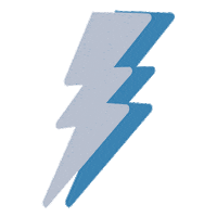Power Lightning Sticker by Poppy + Ted