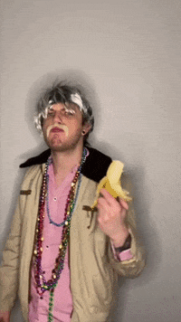 thefrst banana im watching you the frst homeless man GIF