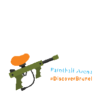 Pew Pew Action Sticker by bruneitourismofficial