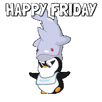 Happy Lets Go Sticker by Pudgy Penguins