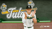 College Baseball Lee GIF by GreenWave