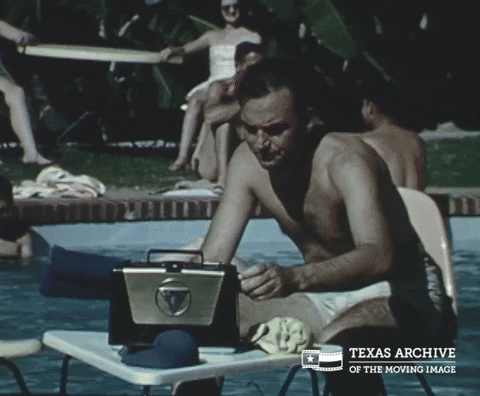 Summer Swimming GIF by Texas Archive of the Moving Image
