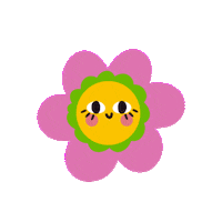 Happy Flower Sticker