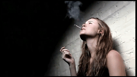 behati prinsloo smoking GIF