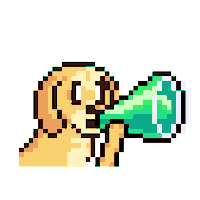 Dog Announce Sticker by Abstract HotDogs