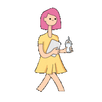 Girl Coffee Sticker