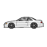 Drifting Nissan Silvia Sticker by ImportWorx