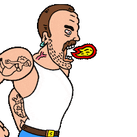 French Kiss Smoking Sticker by Partisan Records