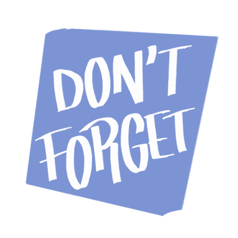 Unima Dont Forget Sticker by University of Mannheim – Universität Mannheim
