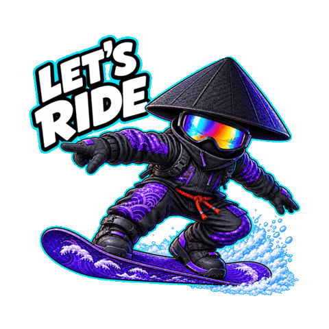 yassansnow snow winter lets go japan Sticker