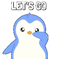 Lets Go Sticker by Pudgy Penguins