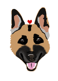 Gsd Sticker by HeARTs Speak