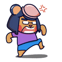 Angry Beach Sticker