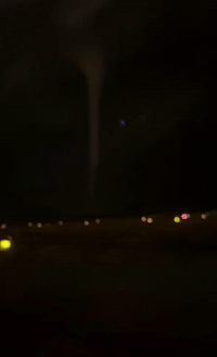 Waterspout Swirls Near Catalonia Airport
