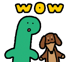 Dog Wow Sticker by Joguman Studio