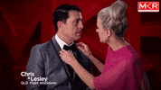 bowtie mkrau GIF by My Kitchen Rules