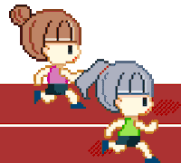Pixel 跑步 Sticker