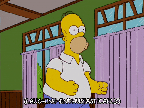 happy homer simpson GIF