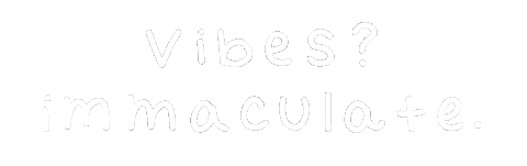 Vibes Immaculate Sticker by LiveAsYou