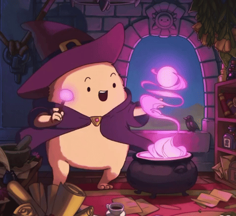 sarahmarshyart magic marshyart magic potato mage potato GIF
