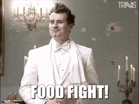 Food Fight Party GIF by Travis