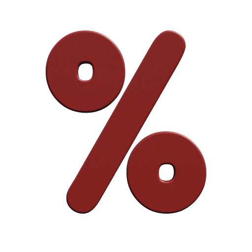 Percent Sticker