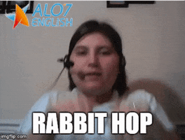 rabbit hop GIF by ALO7.com