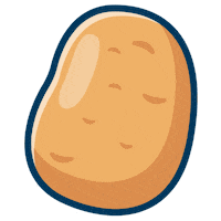 Potato Kartoffel Sticker by flaschenpost.de