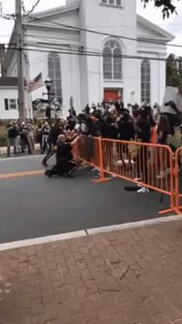 Crowd Cheers as Cops Kneel During Black Lives Matter Rally in Central New Jersey