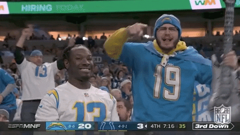 Los Angeles Chargers Football GIF by NFL