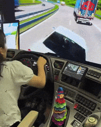 Driving On The Way GIF