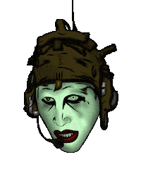 Marilyn Manson Sticker by Blvvsh Studio