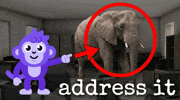 Monkey Elephant GIF by Raena AI