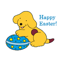 officialfunwithspot flower spring easter egg Sticker