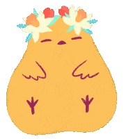 Happy Flower Sticker by Miss Jotun