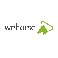 wehorse wehorse online riding academy online reitschule wehorse logo Sticker