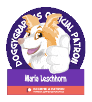 Maria Patron Sticker by Doggygraphics