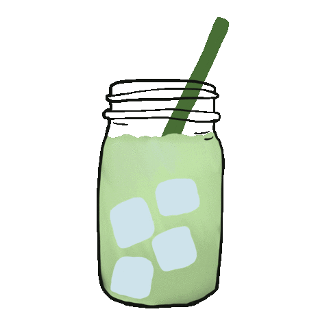 Green Tea Sticker by Coordinate Creative