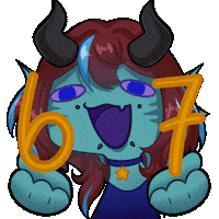 SlushyVT anime vtuber demon trend Sticker