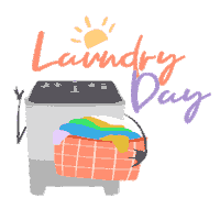 PanasonicHomeIndonesia laundry washing machine panasonic laundry day Sticker