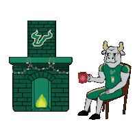 Happy Holidays Usf Sticker by University of South Florida